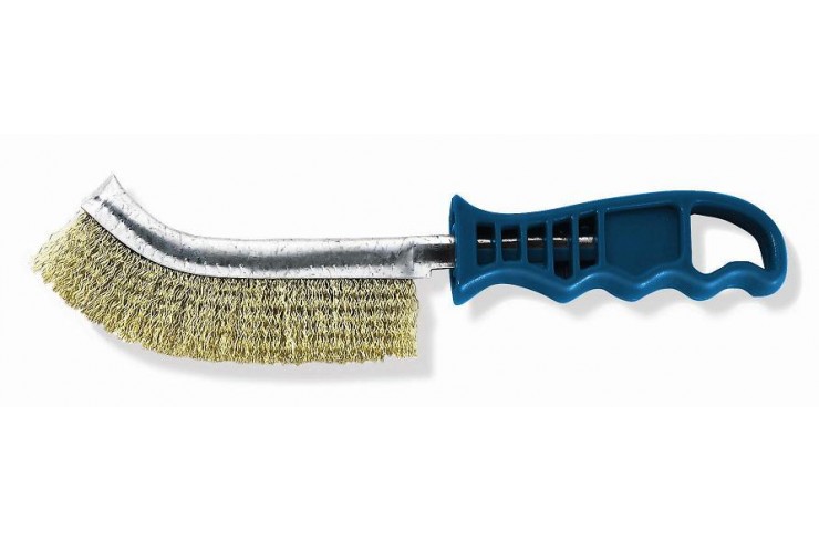 Drótkefe spec. hajlított HDPE inox